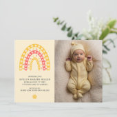 誕生発表デイジーレインボーイエローカード 案内状 (スタンド正面)