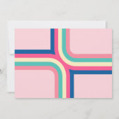 誕生発表レトロGroovy Helloベビーカード 案内状 (裏面)