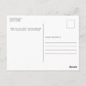 誕生発表写真コラージュ|4枚の写真ポスト ポストカード (裏面)