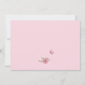 誕生発表女の子イニシャルL 招待状 (裏面)