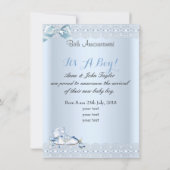 誕生発表新生児ボーイフォトシューズ2 案内状 (裏面)