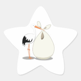 誕生発表 星シール