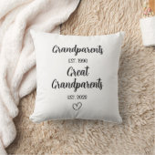 誕生発表 |祖父母に昇格素晴らしする クッション (ブランケット)