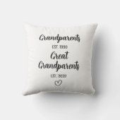 誕生発表 |祖父母に昇格素晴らしする クッション (裏面)