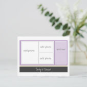 誕生発表：紫 案内ポストカード (スタンド正面)