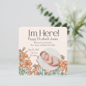 誕生発表 | Poppy シーズンカード (スタンド正面)