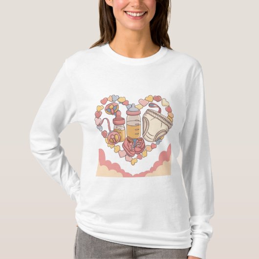 誕生発表 Tシャツ (正面)