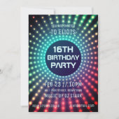 誕生白熱［赤熱］光を放つ日パーティーの招待 招待状 (正面)