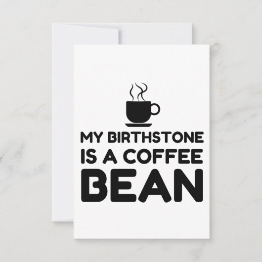 誕生石はコーヒー豆である サンキューカード (正面)
