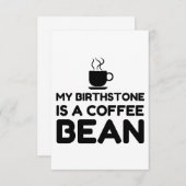 誕生石はコーヒー豆である サンキューカード (正面/裏面)