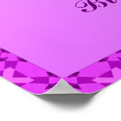 誕生石イラストレーションfor 2月 – アメジスト ポスター (角)