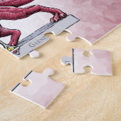 誕生石ドラゴン – 1月ガーネットジグソーパズル ジグソーパズル (側面)