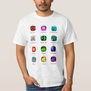 誕生石図原石Tシャツ Tシャツ