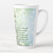 誕生石威厳がある周囲デザイン カフェラテマグ (右)