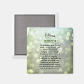 誕生石威厳がある周囲デザイン マグネット (正面/裏面)