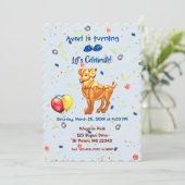 誕生石 ラム - 牡羊座（3月21日– 4月19日） 招待状 (スタンド正面)