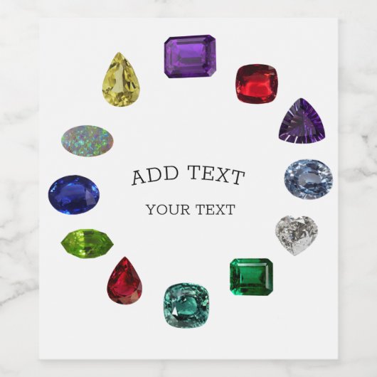 誕生石 ワインラベル (シングルラベル)