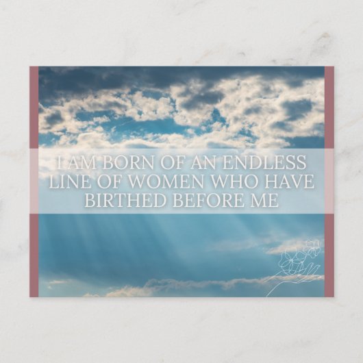 誕生確認書 シーズンポストカード (正面)