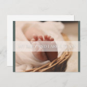 誕生確認書 シーズンポストカード (正面/裏面)