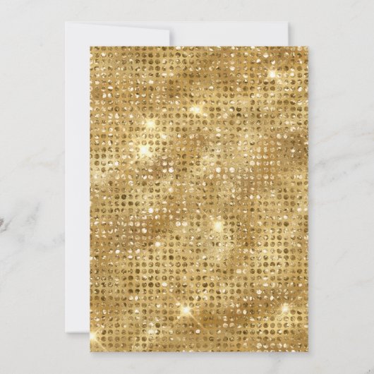 誕生祝いエレガントベージュフロー招待 招待状 (裏面)