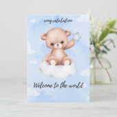 誕生祝いカード 招待状 (スタンド正面)