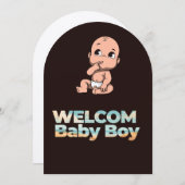 誕生祝いカード 招待状 (正面/裏面)