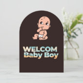 誕生祝いカード 招待状 (スタンド正面)