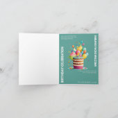 誕生祝いカード 招待状 (内部)