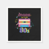 誕生祝いギフト80年代ヴィンテージ スタンダードカクテルナプキン (正面)