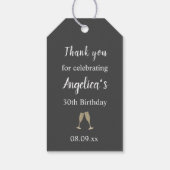 誕生祝いサンキューユーラベル ギフトタグ (裏面)