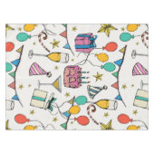 誕生祝いパーティーバルーズケーキシャンパン テーブルクロス (正面(横))