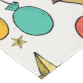 誕生祝いパーティーバルーズケーキシャンパン テーブルクロス (アングル)