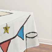 誕生祝いパーティーバルーズケーキシャンパン テーブルクロス (インサイチュ)