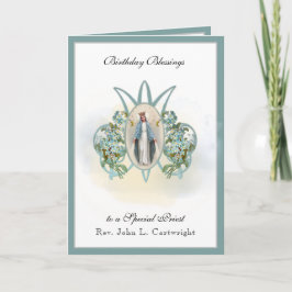 誕生祝いヴァージンメアリエレガントー宗教 カード