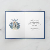 誕生祝いヴァージンメアリエレガントー宗教 カード (内部)