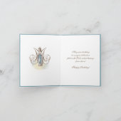 誕生祝いヴァージンメアリールルドカード カード (内部)