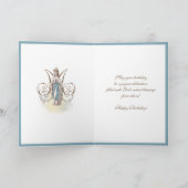 誕生祝いヴァージンメアリールルド カード (内部)