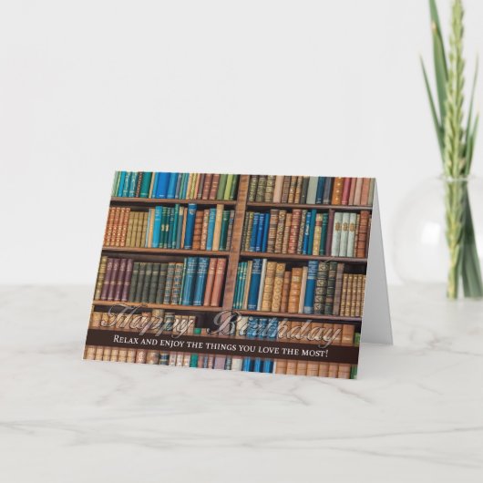 誕生祝い付き本箱 カード (正面)