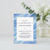 誕生祝い招待状はがき  ポストカード (スタンド正面)