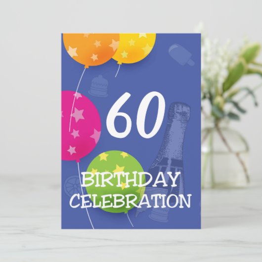 誕生祝い招待状 (スタンド正面)