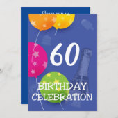 誕生祝い招待状 (正面/裏面)