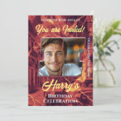 誕生祝い招待状 招待状 (スタンド正面)