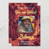 誕生祝い招待状 招待状 (正面/裏面)