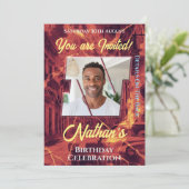 誕生祝い招待状 招待状 (スタンド正面)