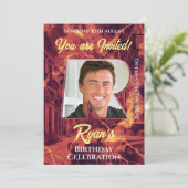 誕生祝い招待状 招待状 (スタンド正面)