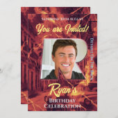 誕生祝い招待状 招待状 (正面/裏面)