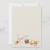 誕生祝い招待状 招待状 (裏面)