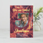 誕生祝い招待状 招待状 (スタンド正面)