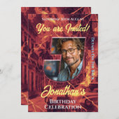 誕生祝い招待状 招待状 (正面/裏面)