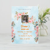 誕生祝い招待 招待状 (スタンド正面)